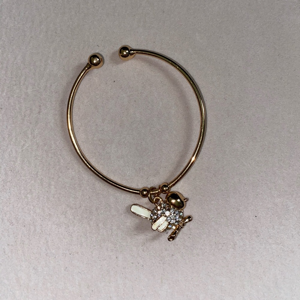 Gold bird bracelet